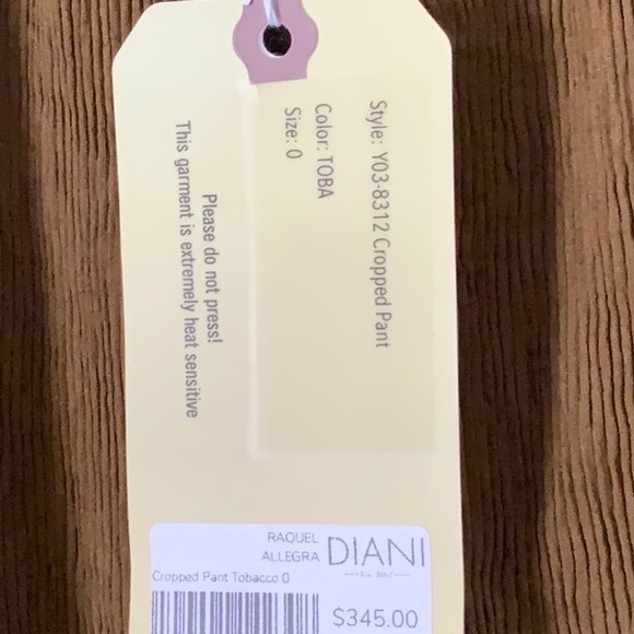 RAQUEL ALLEGRA Crop Pant NWT - Picture 6 of 7